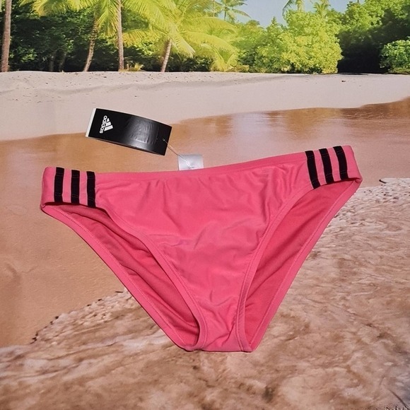 Adidas Bikini Bottoms Pink Size Large NWT - Picture 1 of 2